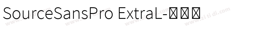 SourceSansPro ExtraL字体转换 SourceSansPro ExtraL字体转换